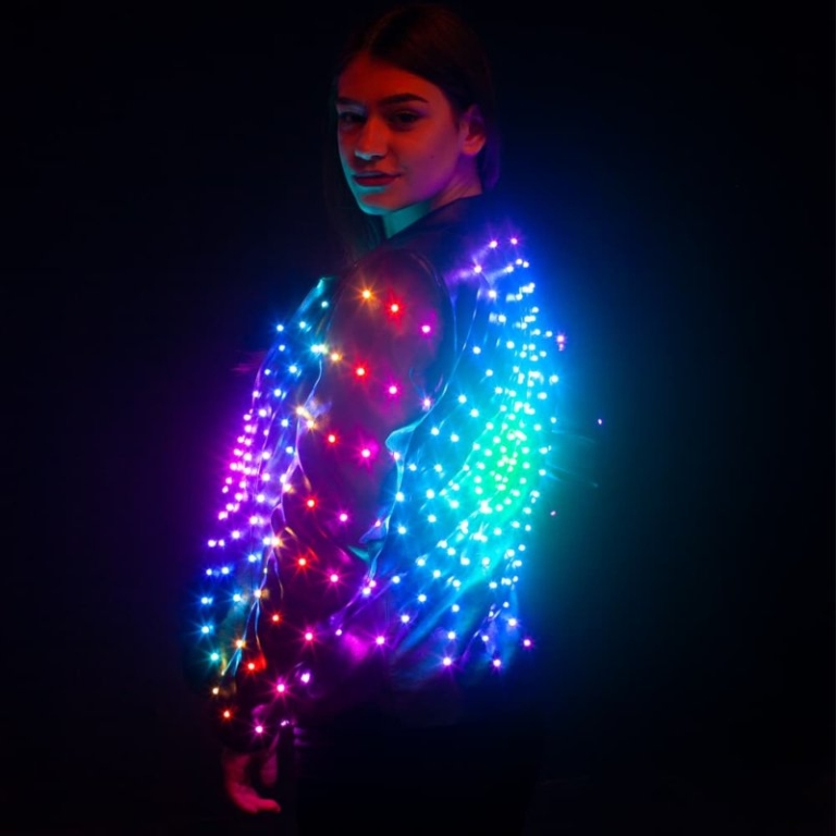 Led light up jacket with custom lighting effects ★350 leds - by ETEREshop