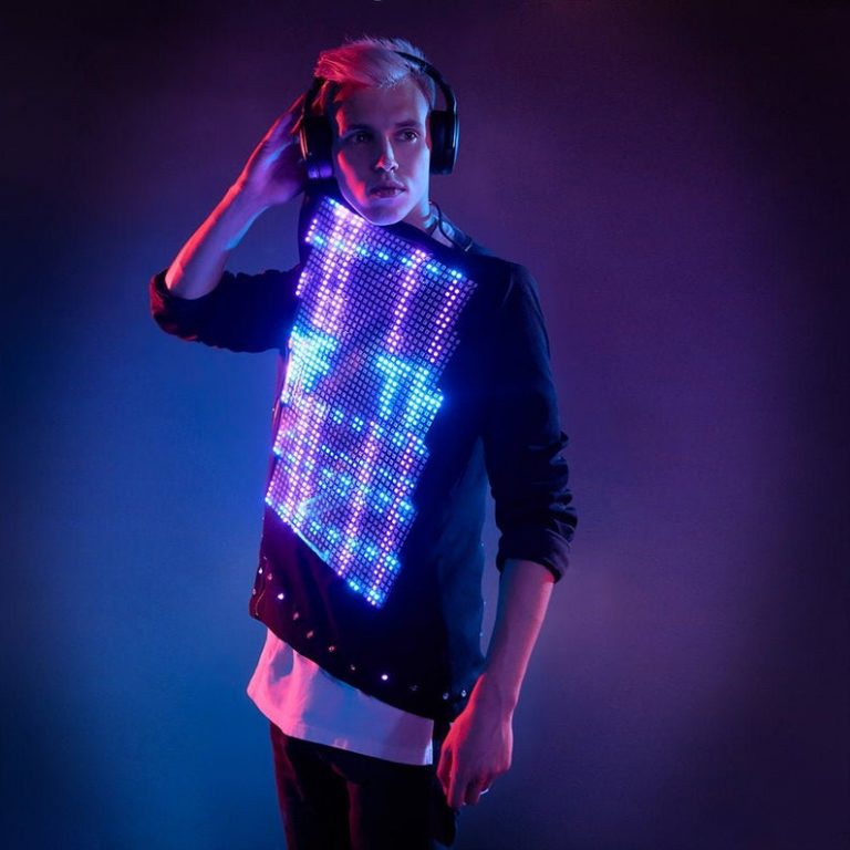 Festival wear LED light up screen jacket clothing _C45 by ETERESHOP