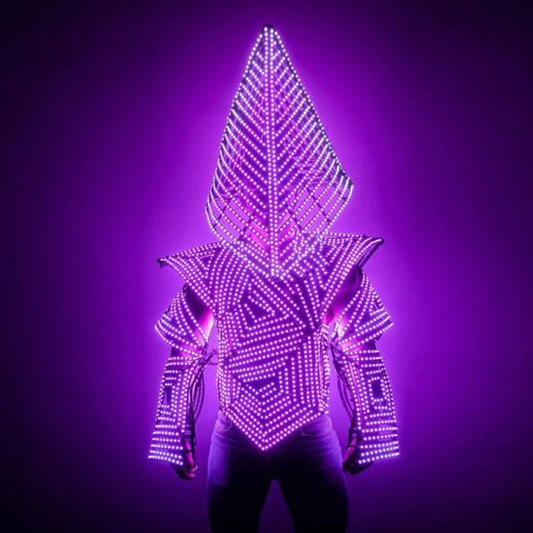 Adult Cosplay LED Light Up Predator Costume - by ETERESHOP