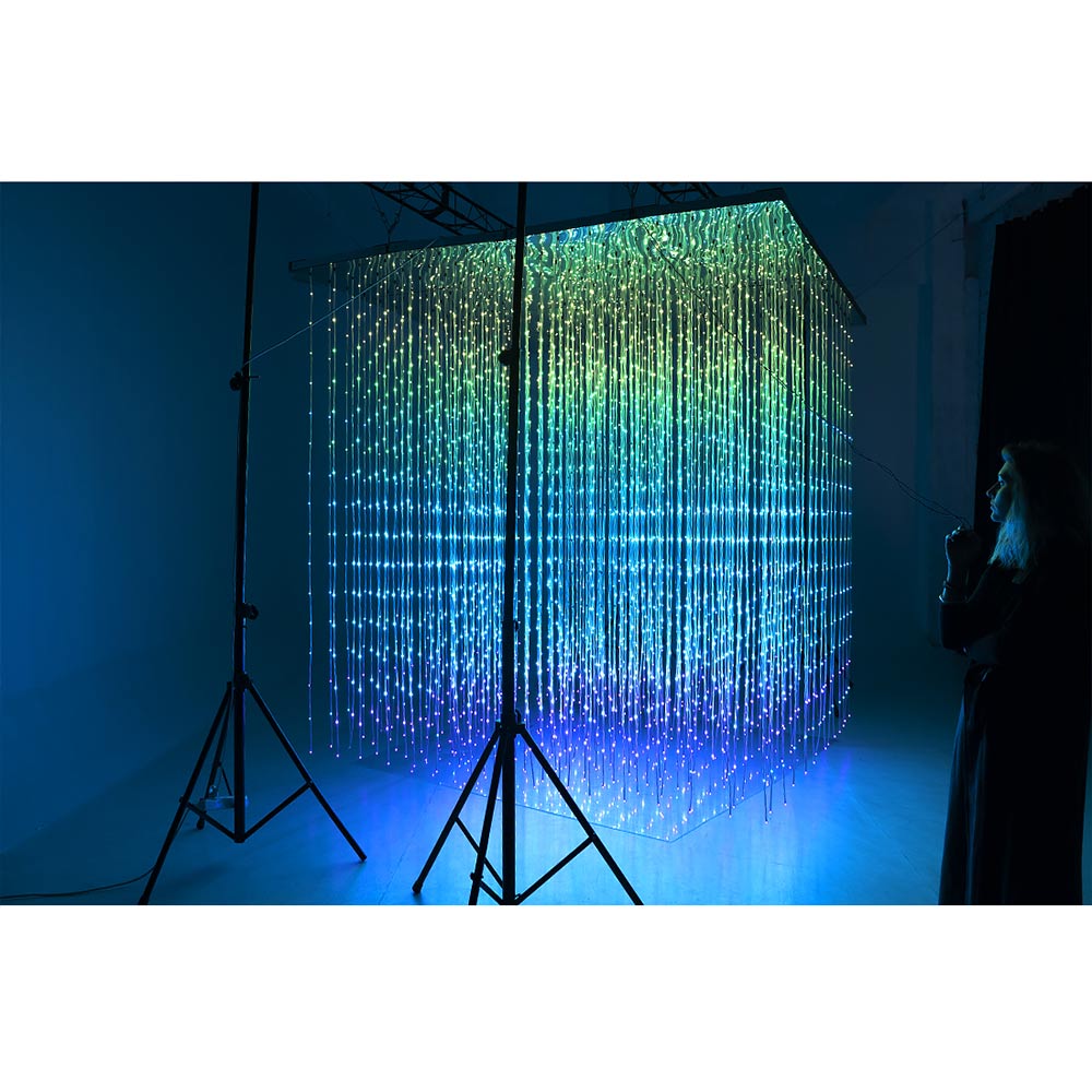 3D LED Cube decoration. Animation cube 4100 LEDs _P06-1-1