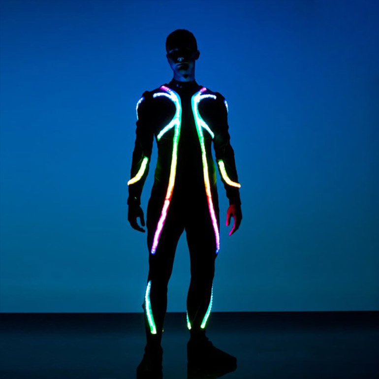 LED light up Costume, light up suit and light up flyboard water costumes