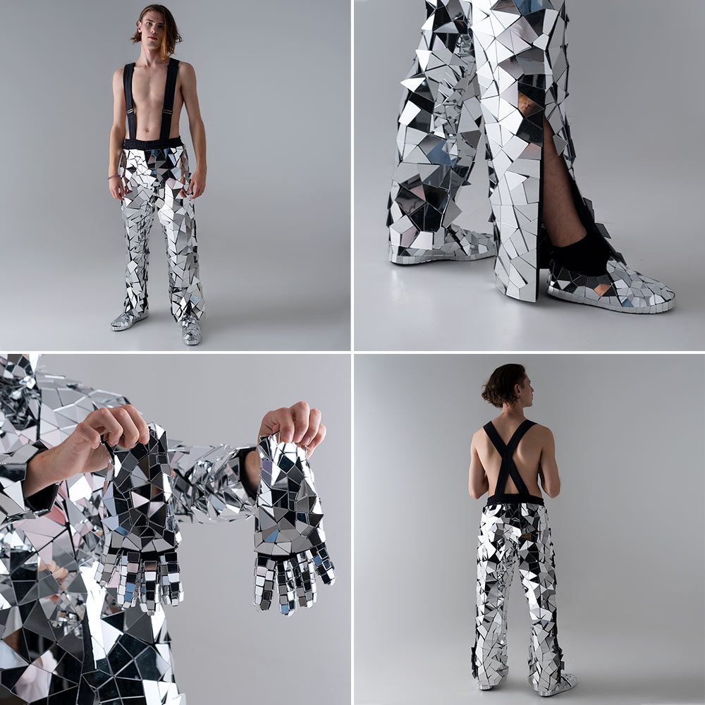 Festival Men's Outfit made of acrylic mirror - by ETERESHOP