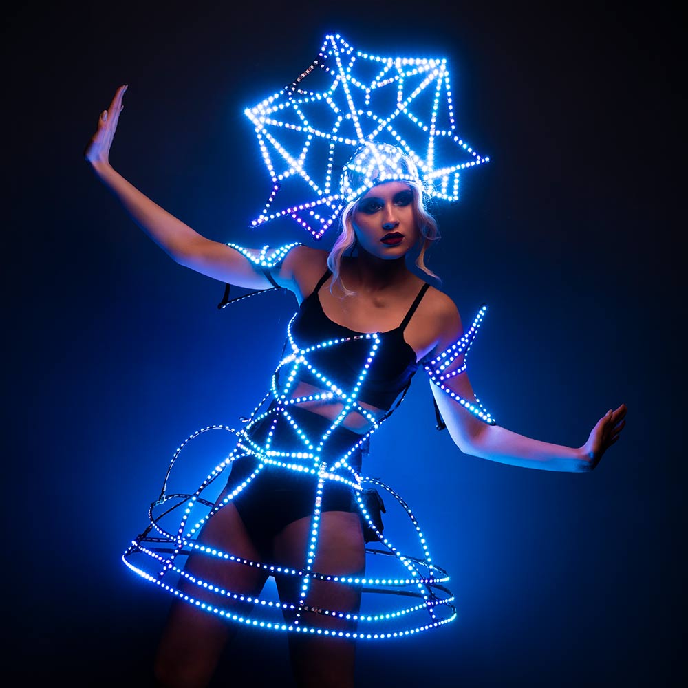 LED Light Up Costume DIY! (Burning Man + Halloween Costume) 