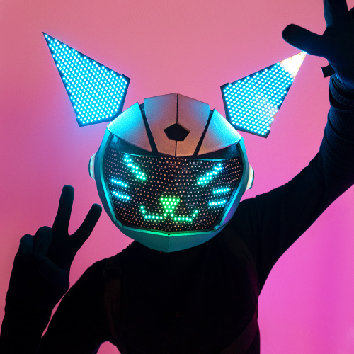12 ideas of led helmets and up masks for DJs and going to a party