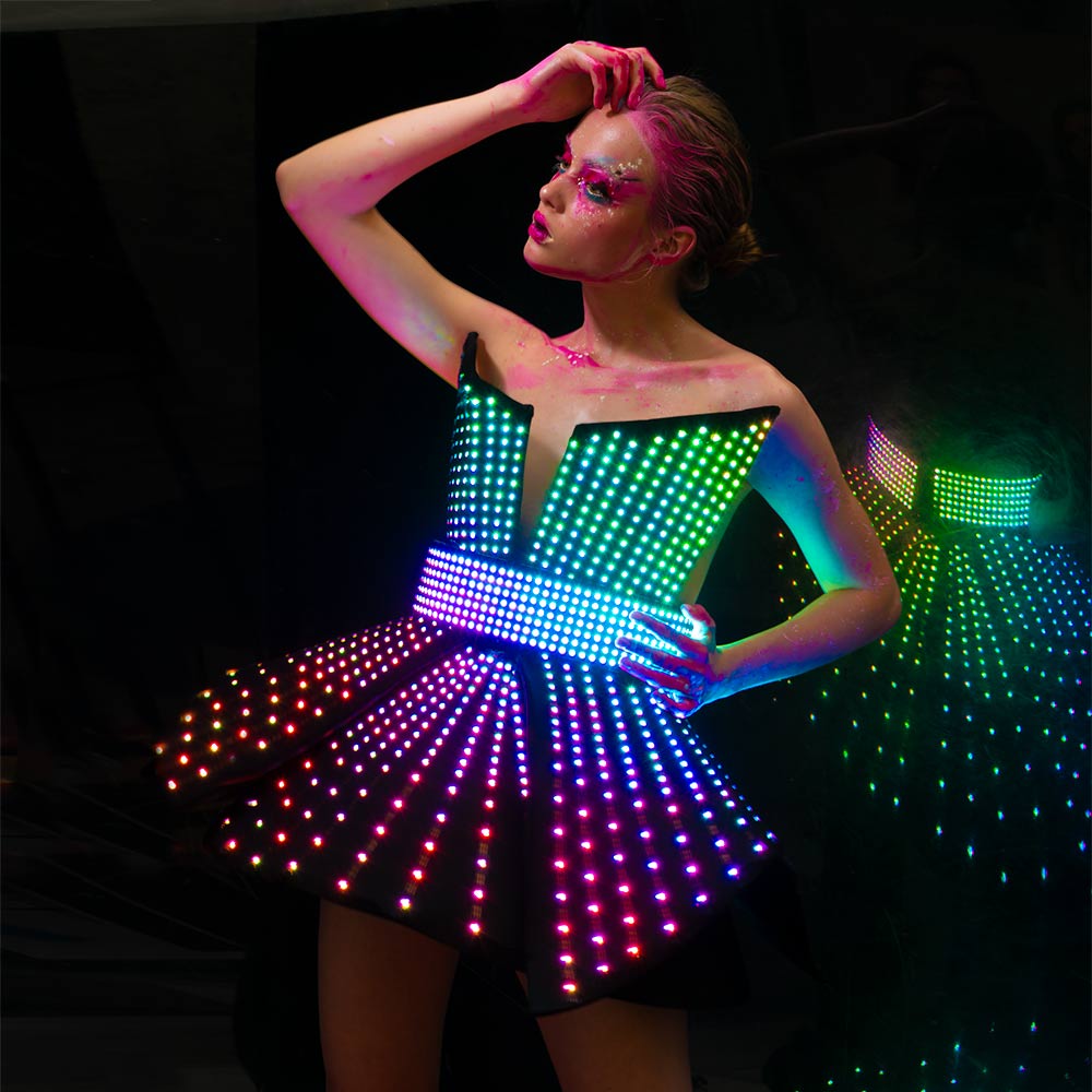 Way To Light Up A Room: The Dress That Glows, Plus More Futuristic