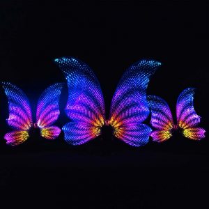 Programmable LED Butterfly Wings for Outdoor Performances