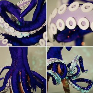 LED Cosplay Ursula Dress for Halloween and New Year's performances