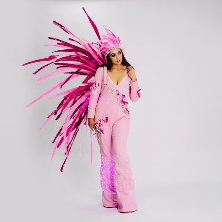 Adult LED Pink Flamingo Costume With Pink Feather Tail ETERESHOP   Adult Pink Flamingo Costume Glows In The Dark 450x450 