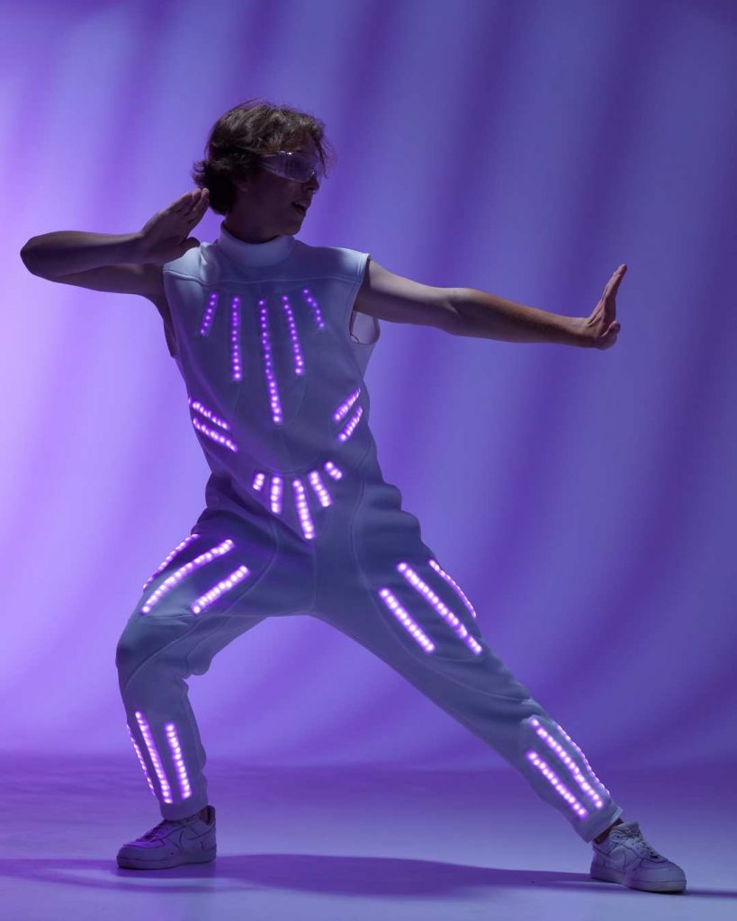 LED light suit - glow costumes / Dance perfromance wear