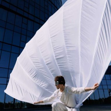 Flexible Huge Peacock Fan Tail Costume for street performances