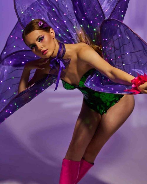 Programmable dance LED light up costume with a mask_ S60 - by ETERESHOP