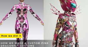 How We Made a Custom Pink Dragonfly Costume by ETERESHOP