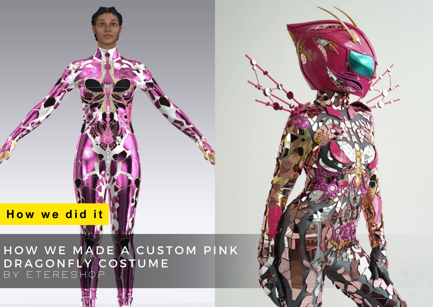 How We Made a Custom Pink Dragonfly Costume by ETERESHOP