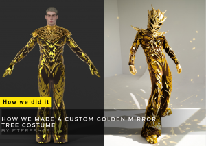 Custom Cosplay Gold Mirror Tree Costume Article ETERESHOP