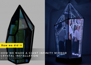 Giant Infinity Mirror Crystal Installation ETERESHOP Design