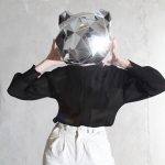 3D Silver Bear Helmet