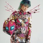 Cosplay Costume of a Pink Mirror Dragon fly