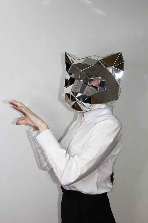 Disco Ball Cat Mask