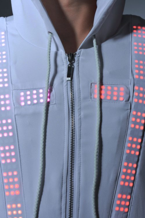 LED Hip-Hop Dance Suit on a Zip