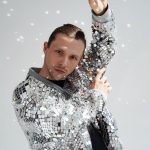 Shiny Silver Mirror Bomber Jacket