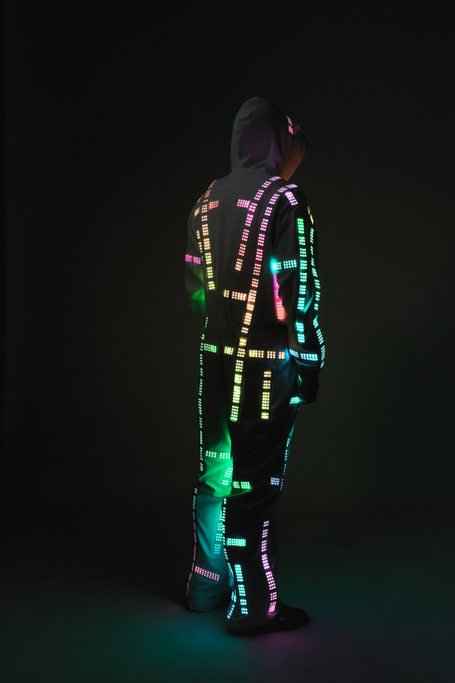 Smart LED Dance Outfit Back View