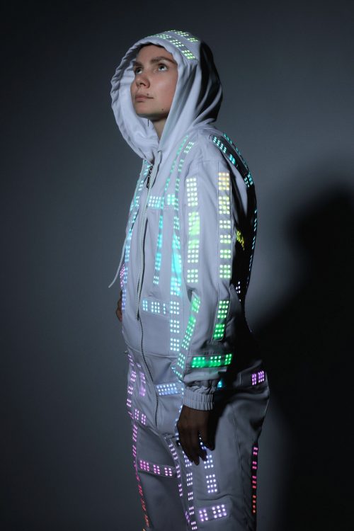 Smart LED Dance Suit Hazmat style