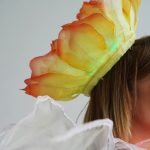 Daffodil Flower Costume with 200 LEDs Hat Closeup