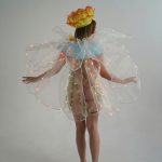 Daffodil Flower Dress with 200 LEDs Back View