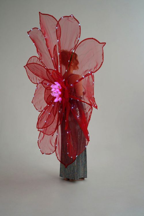 Flower Costume with 200 LEDs side view