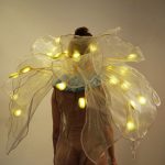 Flower Shoulder Cape 340 LEDs Shawl Costume back view