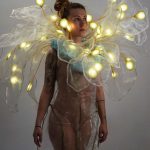 LED Flower Shoulder Cape 340 LEDs