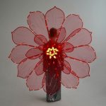 Large Smart LED Red Flower Outfit ETERESHOP