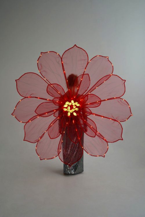 Large Smart LED Red Flower Outfit ETERESHOP