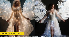 Light-Up Angel Dress with Wings by ETERESHOP