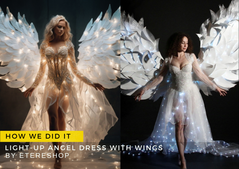 Light-Up Angel Dress with Wings by ETERESHOP