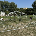 Assembling the LED Geodome