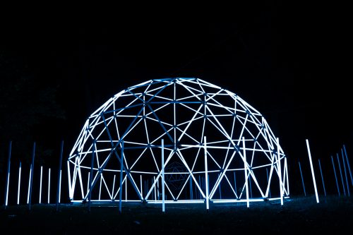 Immersive LED Tube Geodome ETERESHOP Design