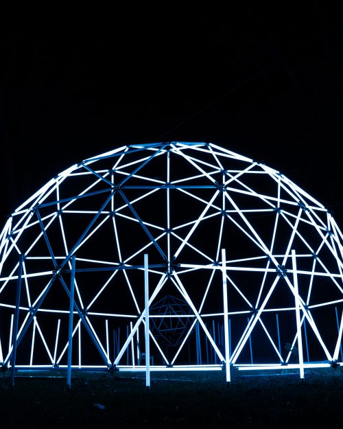 Immersive LED Tube Geodome ETERESHOP Design