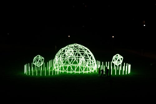 LED Geo Dome Luminous Installation