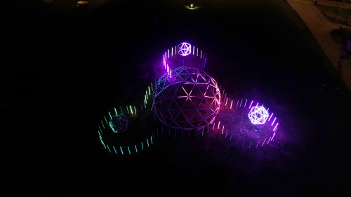 LED Tube Geodome Decoration