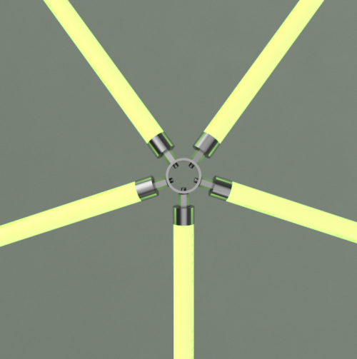 LED Tube Junctions for the Geodome