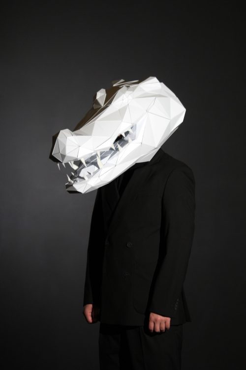 White Crocodile 3D Mask ETERESHOP