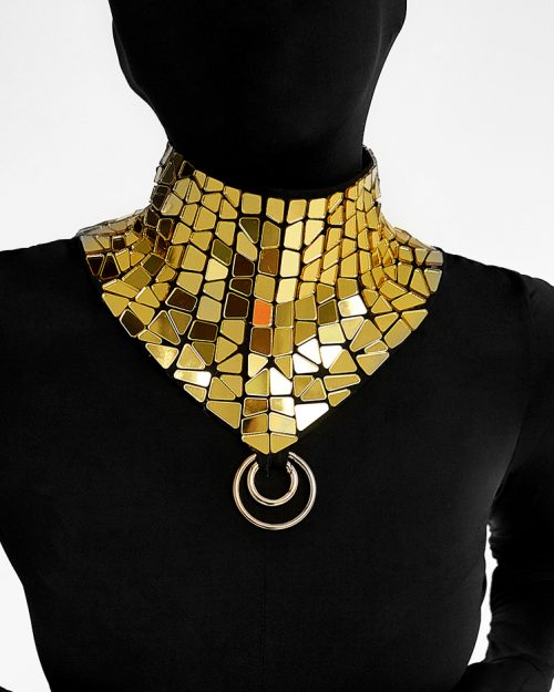 Gold Mirror Chocker