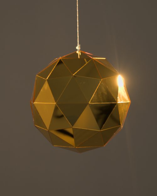 Gold Mirror Disco Ball Decor