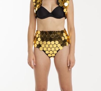 Gold Mirror Tiles Panties