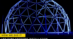 LED Tube Geodome Immersive Installation