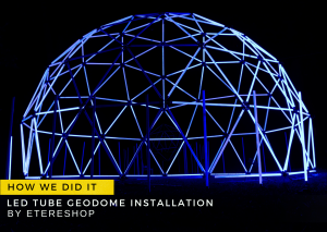 LED Tube Geodome Immersive Installation