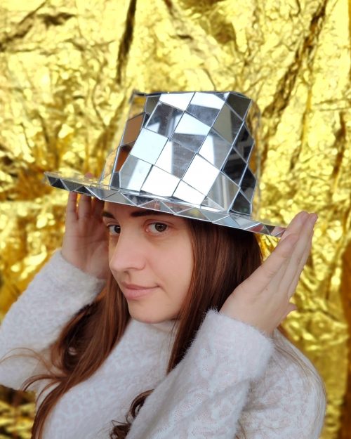 Silver Mirror Hat