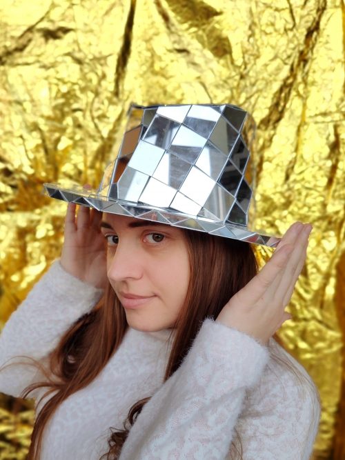 Silver Mirror Hat