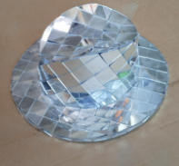 Silver Mirror Hat Square Tiles